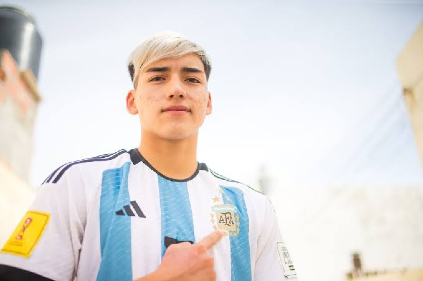 Ian Subiabre fue titular en la victoria de Argentina sobre Uruguay