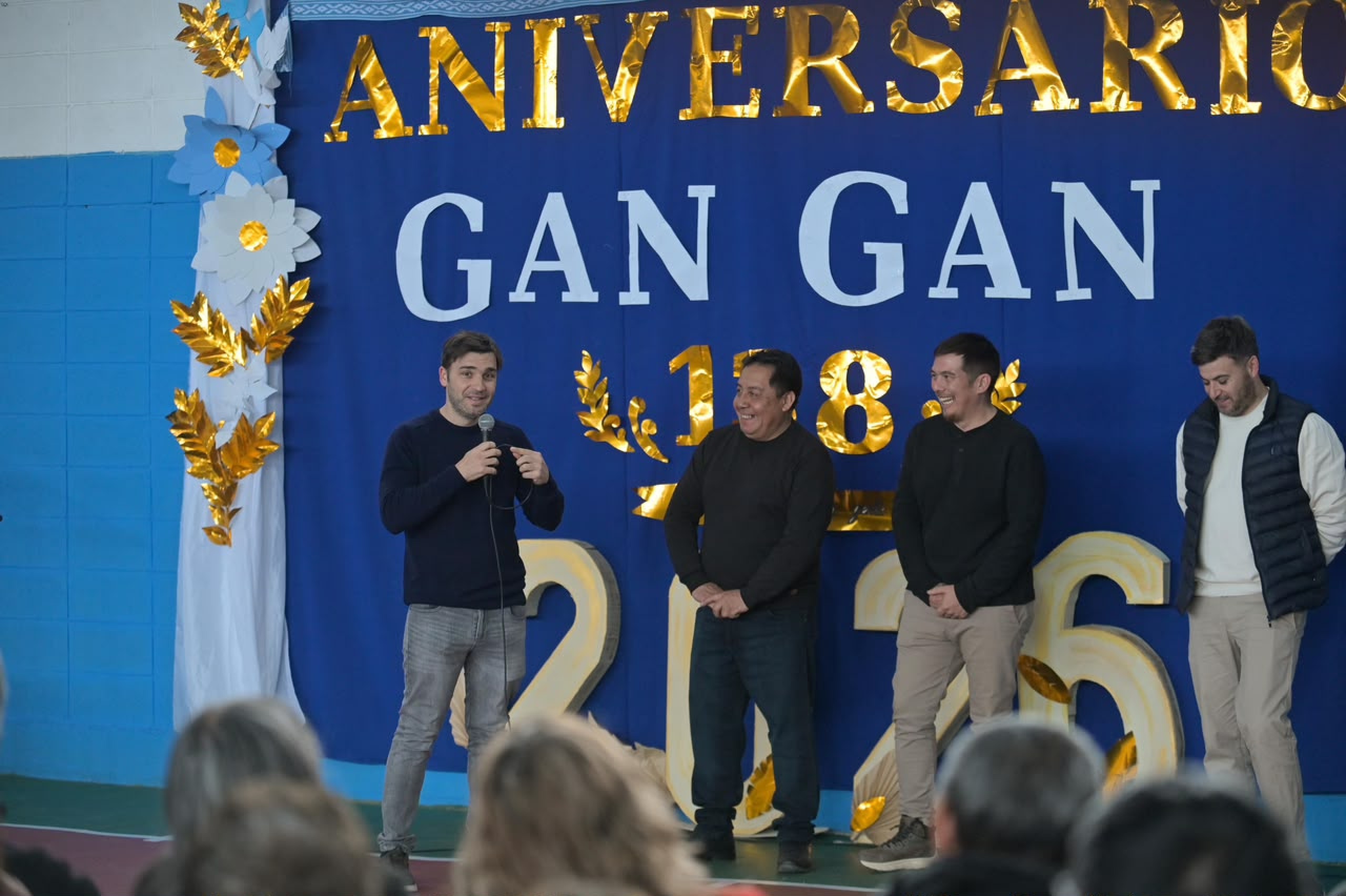 Historia y calefacción en la meseta: Gan Gan celebró su 138° aniversario en un renovado Salón de Usos Múltiples