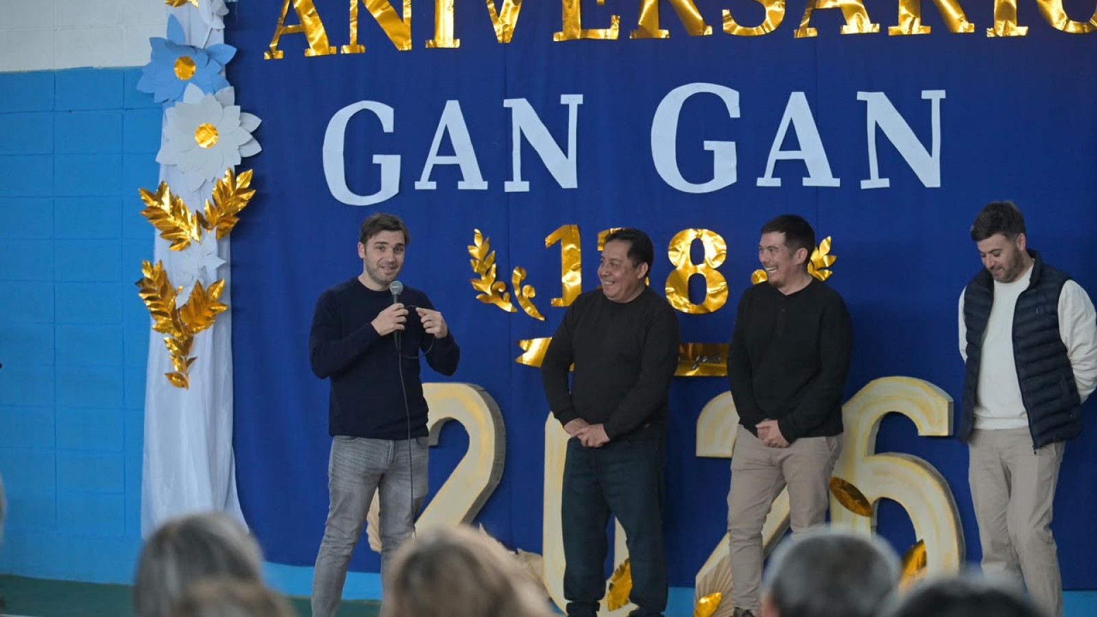 Historia y calefacción en la meseta: Gan Gan celebró su 138° aniversario en un renovado Salón de Usos Múltiples