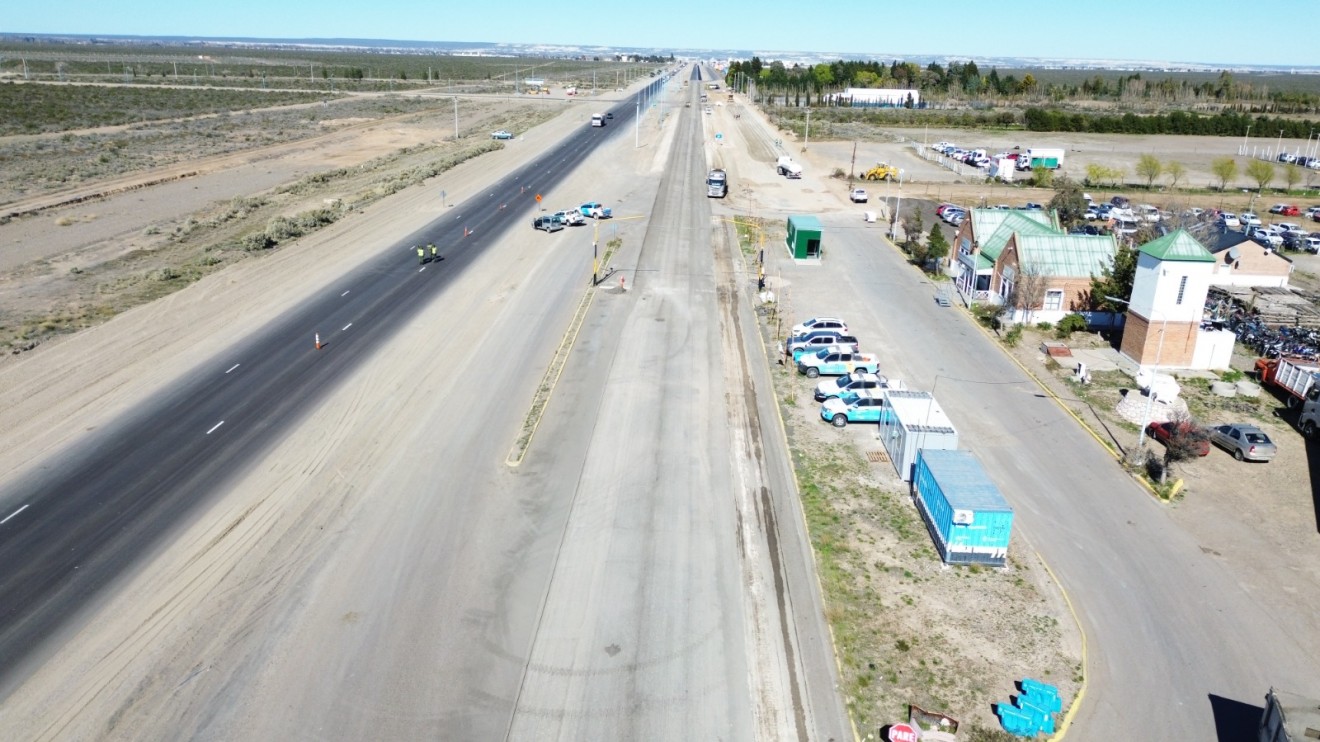 Avanza la etapa final de la Doble Trocha entre Puerto Madryn y Trelew