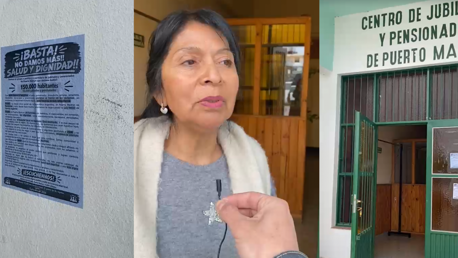 "Recién habíamos pintado": la bronca de los jubilados de Madryn por las pegatinas que dañaron su centro