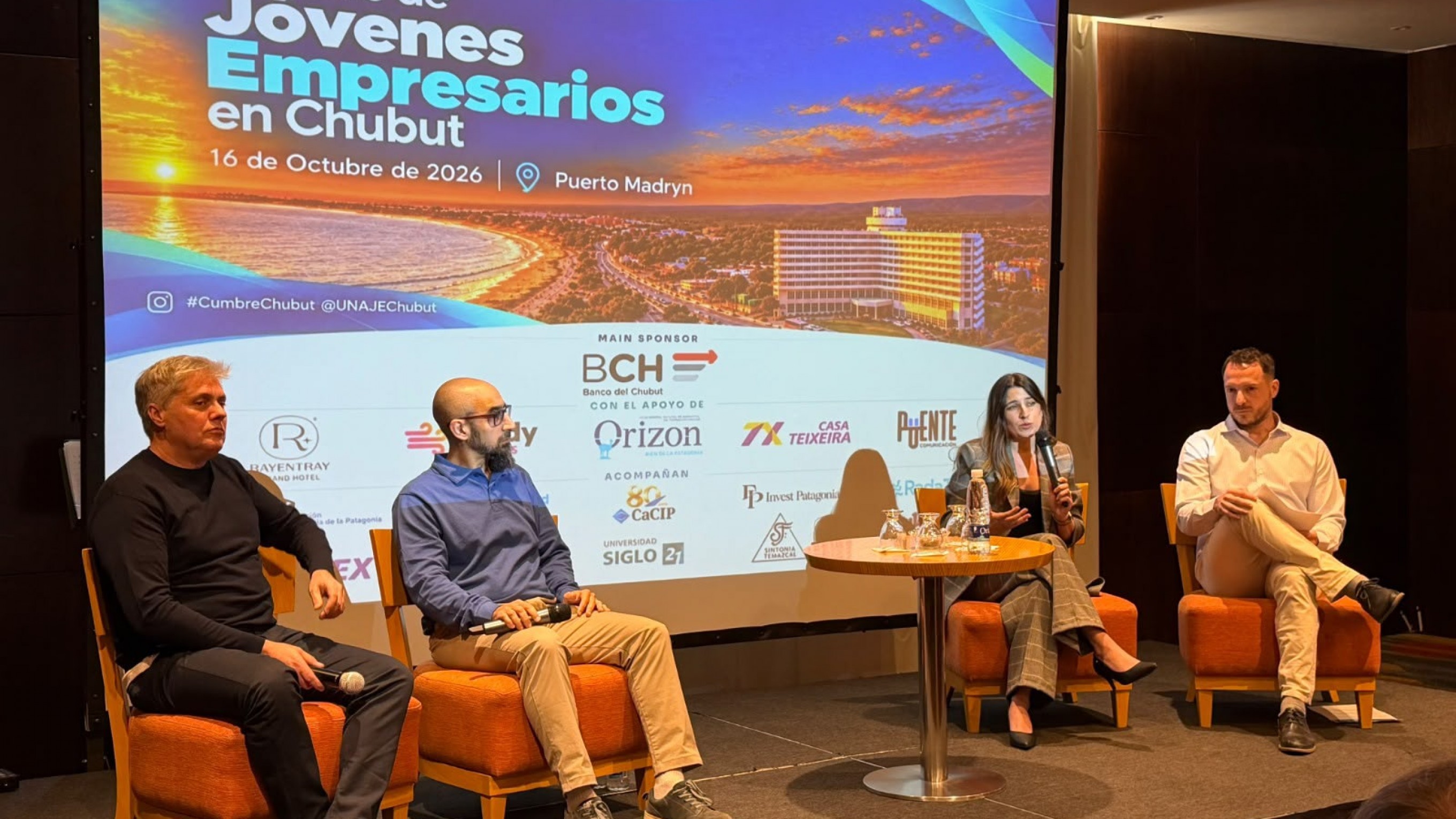 Chubut participó del lanzamiento del Nodo UNAJE y la Cumbre de Jóvenes Empresarios en Puerto Madryn