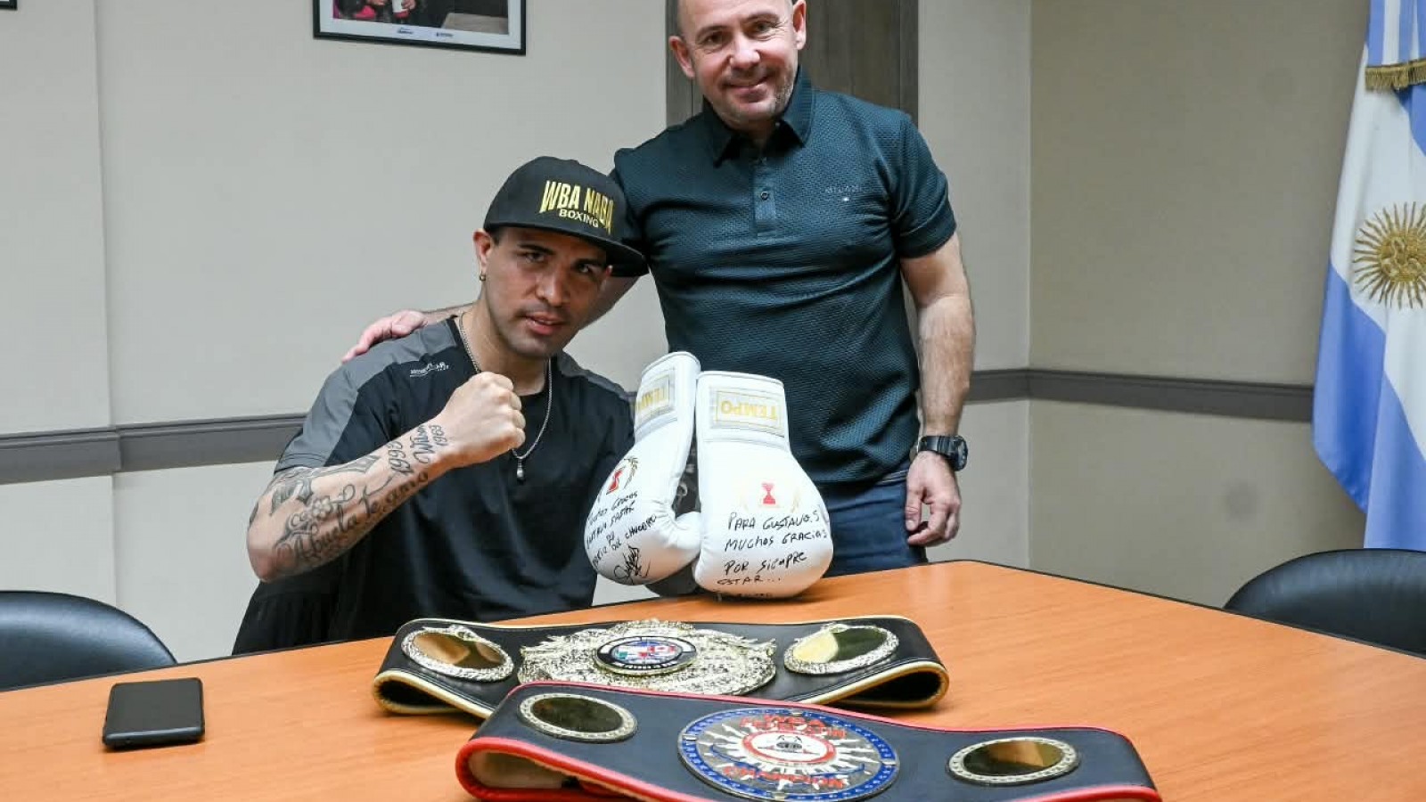 Sastre: "Es un orgullo que el Chúcaro Sánchez lleve el nombre de Puerto Madryn a lo más alto del boxeo internacional"