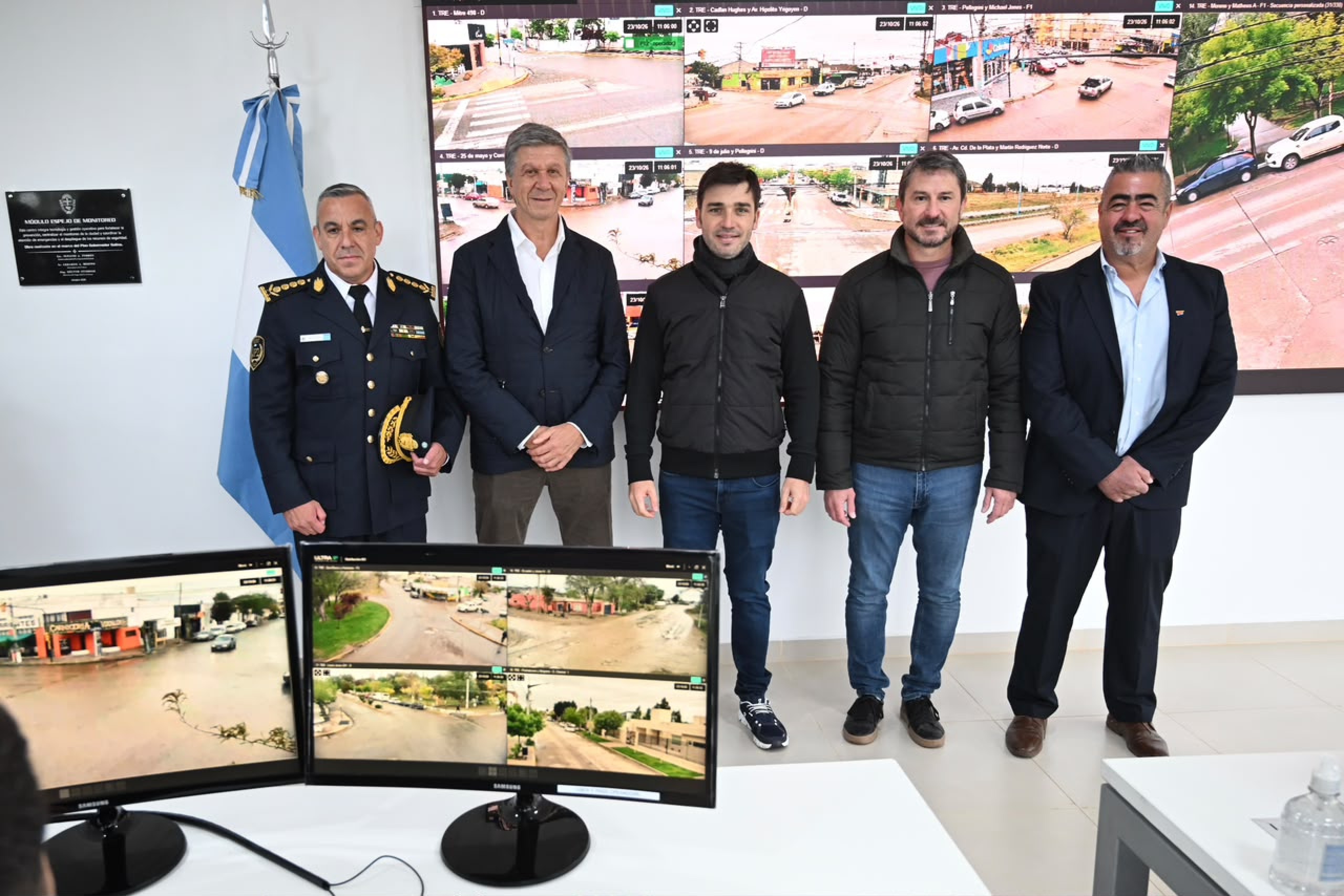 Trelew estrenó un sistema de videovigilancia con inteligencia artificial y reconocimiento facial
