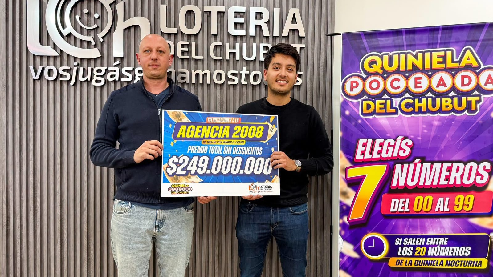 Apareció el ganador de la Poceada: es un jubilado de Trelew y se lleva casi $250 millones